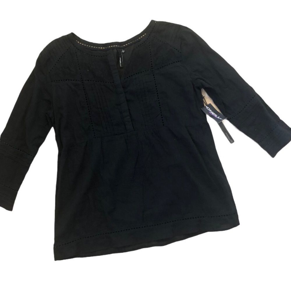O’NEILL BLACK‎ SCARLET BLOUSE L